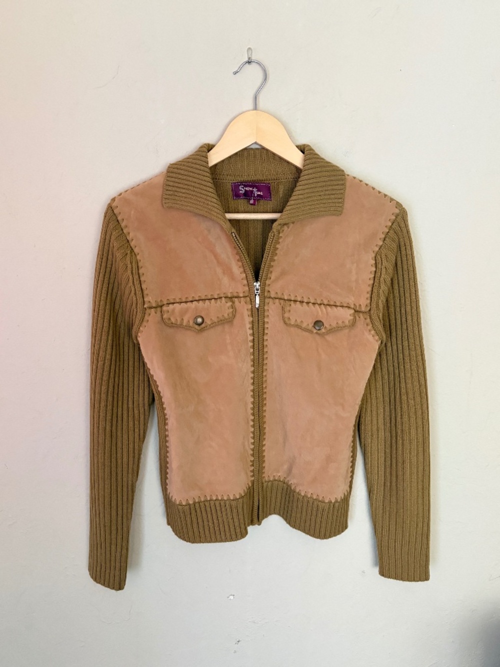 Knit Zip Up Jacket